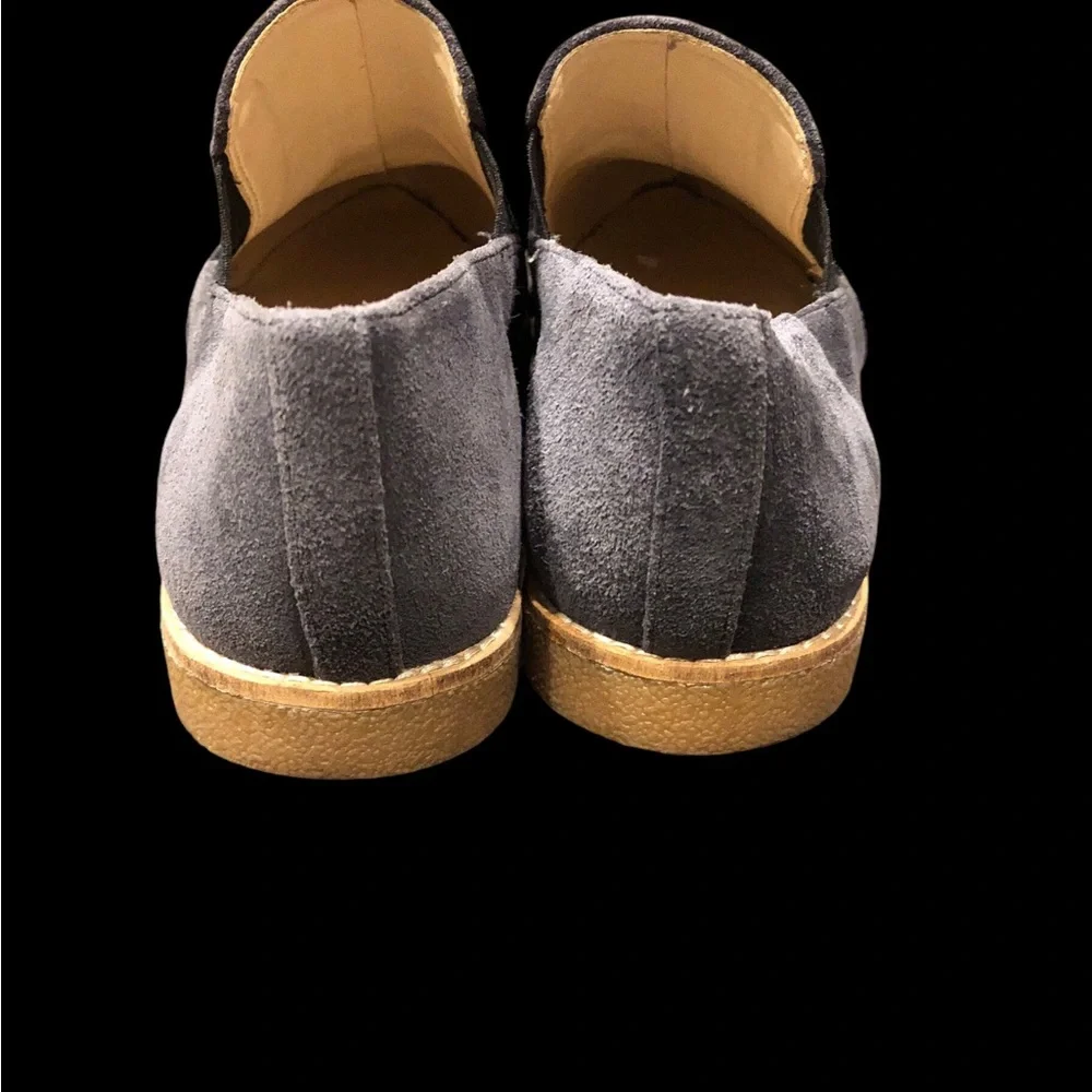 Nine West 7 M Womens Gray Suede Quinko Slip-on‎ Flats